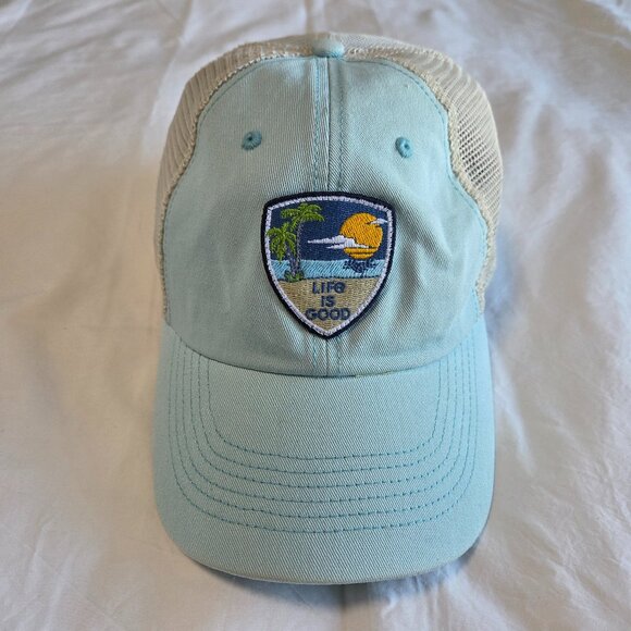 LIFE IS GOOD Embroidered Logo Hat - Picture 1 of 8